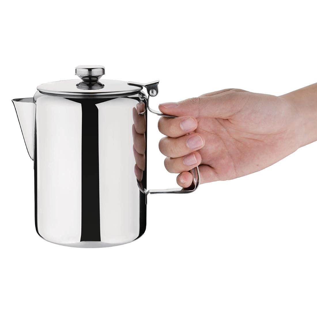 Olympia Concorde Stainless Steel Coffee Pot Italian Espresso Pot 32oz