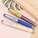 Jinhao 82 Acrylic Fountain Pen, Iridium Extra Fine Nib with Ink Converter, Morandi Sky Blue Contrast Color Classic Design Smooth Writing Pen (Gold Trim)