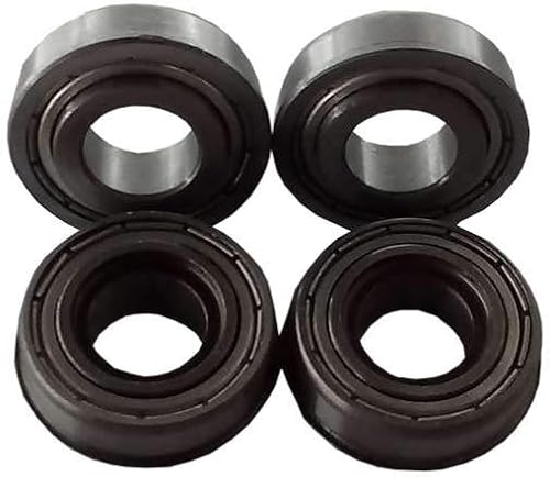 Miniatura 5 de Paquete de 2 neumáticos lisos de 11 x 4-5 con llanta negra, a prueba de pinchazos, compatibles con Stander B 72460040 no plana y 4169567 incluye