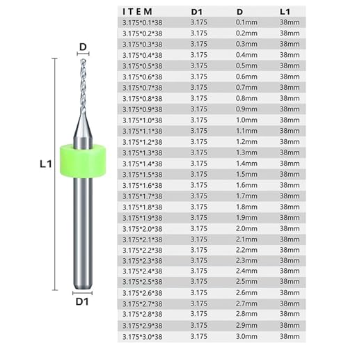Foret de 0,1 à 3,0 mm pour réaliser vos circuits imprimés PCB - 3