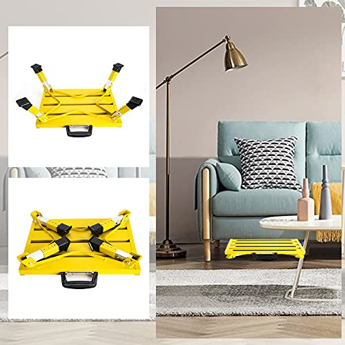 image for Homeon Wheels RV Steps Portable Foldable RV Steps Anti-Slip Surface wi