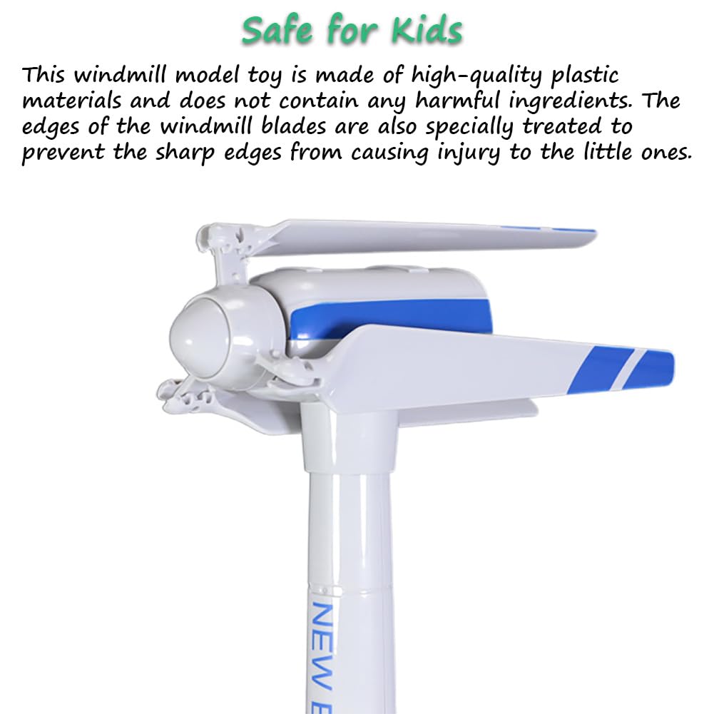 Miracland Wind Turbine Toy, 21.65 Inch Large Size Windmill Toy Clockwork Generator Model STEM Science Kit - Image 6