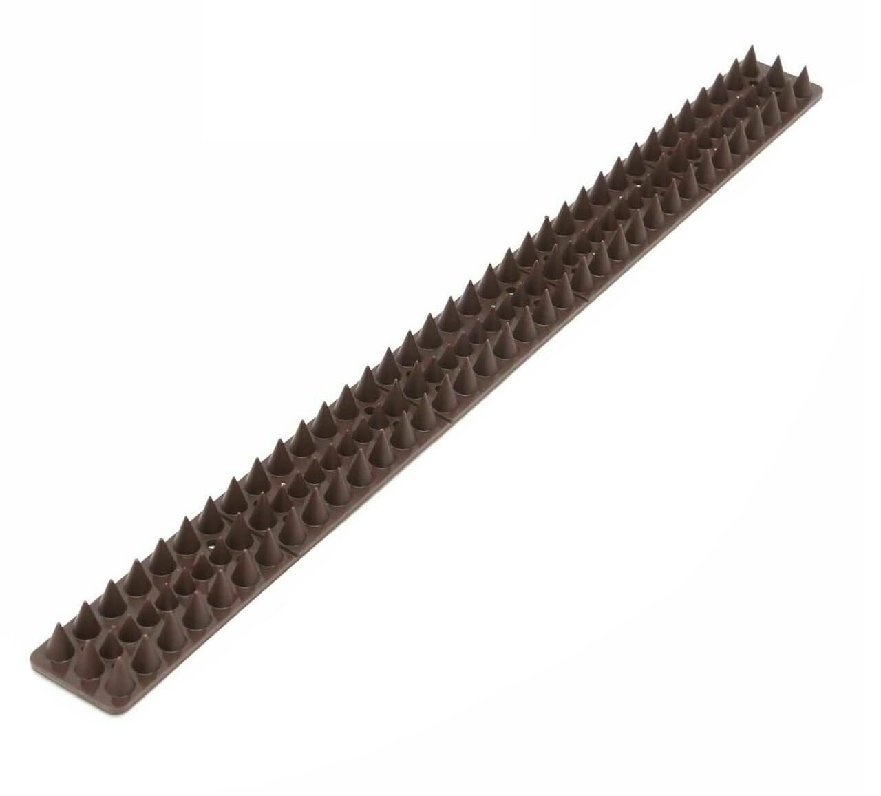 Optimal Products Wall Fence Spikes Intruder Security Repellent Burglar Anti Cat Climb Bird Garden Brown UK (10pcs - 5m), OP617-BR-BIRD