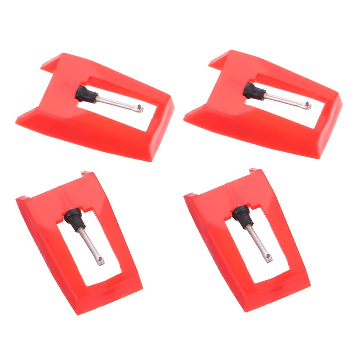 OFFSCH 4pcs Turntable Stylus Replacement Needles for Phonograph Easy Installation Compatible with Record Players Excellent Sound Quality and Strong Tracking Ability Portable and