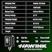 HAWINK Tattoo Gun Tattoo Kit with Power Supply LCD digital 3.7V Lithium Battery 1600mAh 2PCS Tattoo Battery 1Pcs 7 tattoo inks Stencil Transfer Cream Gel HW-TKP306KITA-10