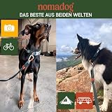 Nomadog Trailblazer Hundehalsband mit Griff für Große Hunde - Premium Aluminium Schnalle, Strapazierfähiges taktisches Halsband, Verstellbar, Gepolstert, Reflektierend (L)