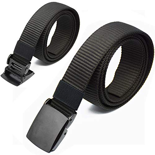 Waist Pack, Nylon Military Tactical Belt with Zinc Alloy Buckle, Security Travel Money Belt - Black4