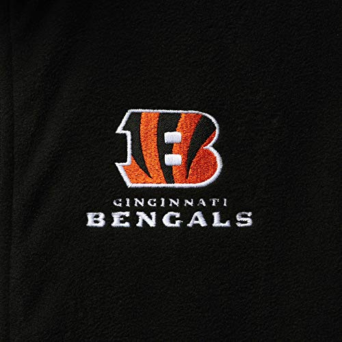 Image of dunbrooke Men's Black Minnesota Vikings Houston Fleece Full-Zip Vest
