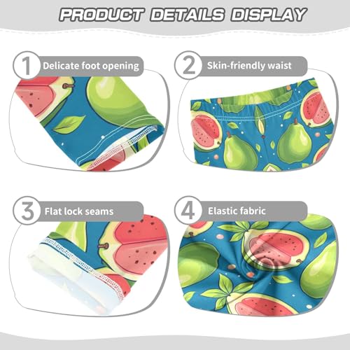 Guava Fruit Girls Leggings Soft Stretch Workout Yoga Dance Pants for Kids Casual Tights3
