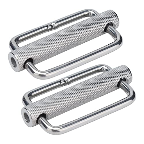 Slondle Store Strap Ajusteo Rollador de mapa de acero inoxidable Kit de hardware de acero inoxidable Cinturón ajustable para el collar de perros Mochila Moldia Marina Correa 2 PCS