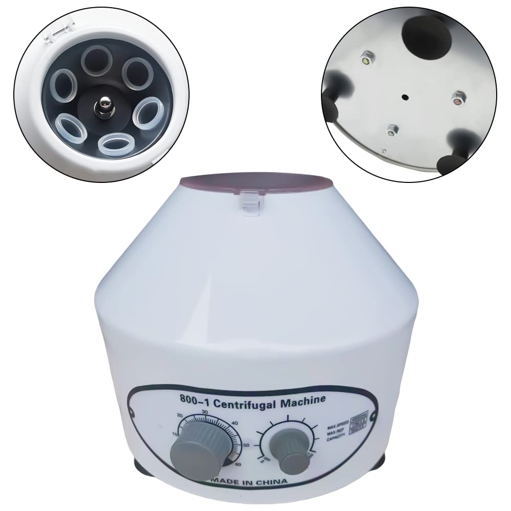 Centrifugadora eléctrica de laboratorio de mesa 4000 rpm 220 V 60 Hz 25 W 20 ml 0~60 min