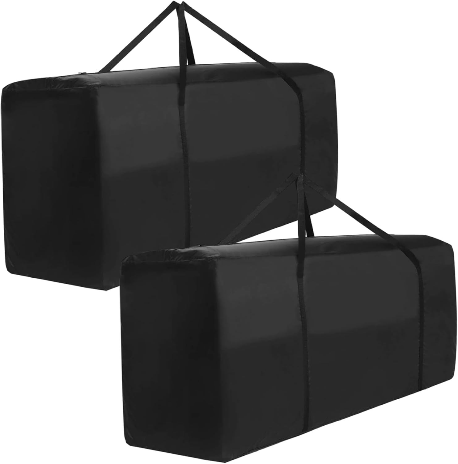 2PCS Outdoor Cushion Storage Bag 68x30x20 Inch Waterproof Heavy Duty Storage Bags with Handle and Zipper Cushion Covers for Outdoor Furniture Covers