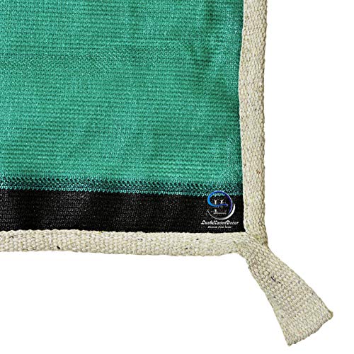 Image of LushHavenDecor 10 X 20 Garden Net 90% Sun Blockage Green| Sun mesh Shade net Ultra Violet Resistant net with Attached Chords (Green) 10x20 Feet