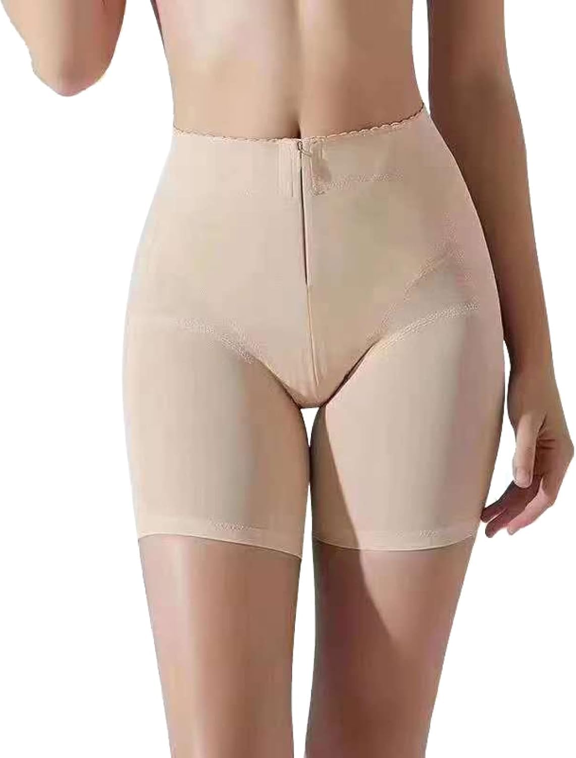 CMBSSTFC Bezszwowe, cienkie legginsy dla kobiet – Body Butt Lifter z zamkiem błyskawicznym
