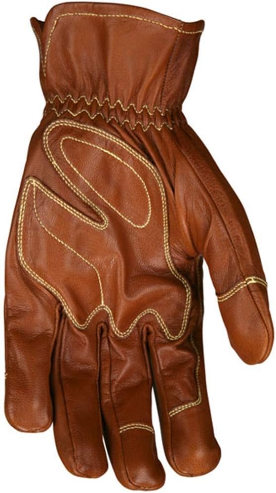 MCR Safety MU3624XXL Mustang Utility Driver Glove, Premium Grain Goat Double Palm, Wing Thumb, Sewn with Kevlar, Hand Protection, Utility, Construction, XX-Large, 1-Pair