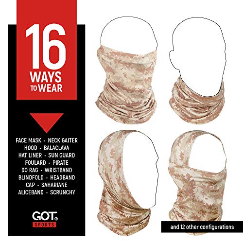 Image of UPF 50+ Fishing Neck Gaiter - UV Face Mask Sun Protection for Men Women | Moisture-Wicking, Quick-Drying, Built-in SPF, UVA /UVB Blocking, Hunting Camo Design, Versatile Headwear
