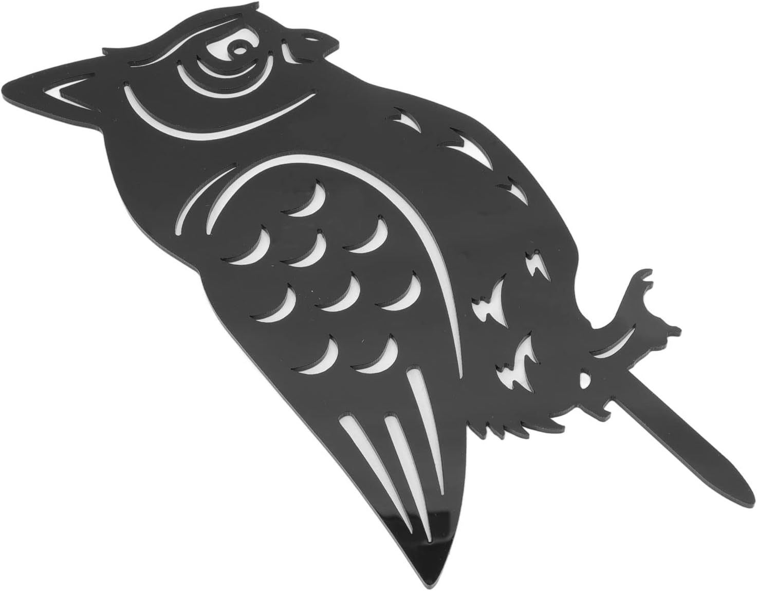 EMUKOEP Garden Owl Decorative Insert Card Outdoor Courtyard