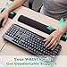 Keyboard Wrist Rest & Mouse Wrist Rest Set, Memory Foam Ergonomic Wrist Pad for Computer Keyboard Laptop Wrist Support, Arm Rest for Desk Accessories in Home Office School(Black)