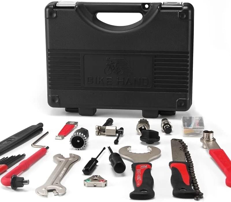 YC-728 18 In 1 Bicycle Service Tool Kit Multiple Function Repair Tools BB Bottom Bracket Hub Freewheel Pedal Spoke Chain Service