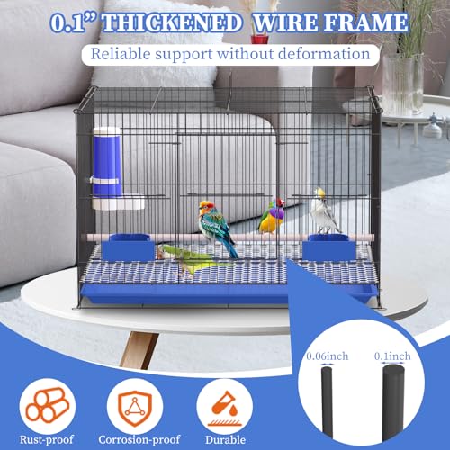 Image of Pet Iron Bird Cage for Small Birds, Large Size 20 Inch for Parrots, Rutin Chicken, Hamster, Parakeet, Cockatiel, Lovebird, Parrotlet
