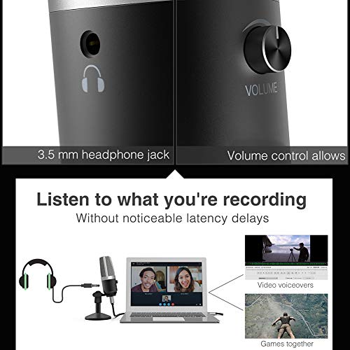 Red tide USB-Mikrofon Für Laptop Und Computer Für Die Aufnahme Streaming Twitch Voice-Overs Podcasting Für YouTube Skype… – Bild 4