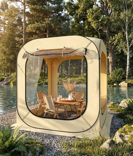 6X6 ft Outdoor Pop Up Bubble Tent, Garden Dome Igloo Tent...