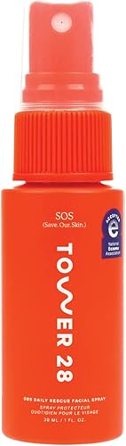 Tower 28 Beauty Mini SOS Daily Rescue Spray facial de 3 onzas líquidas paquete de 1