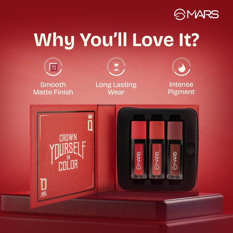 .M.A.R.S. Queen of Mattes | Liquid Lipsticks set 3 shades image 3