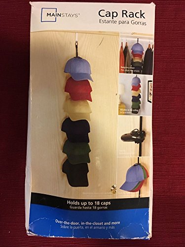 JQWORKLAND Caprack18 - Baseball Cap Holder (Black)