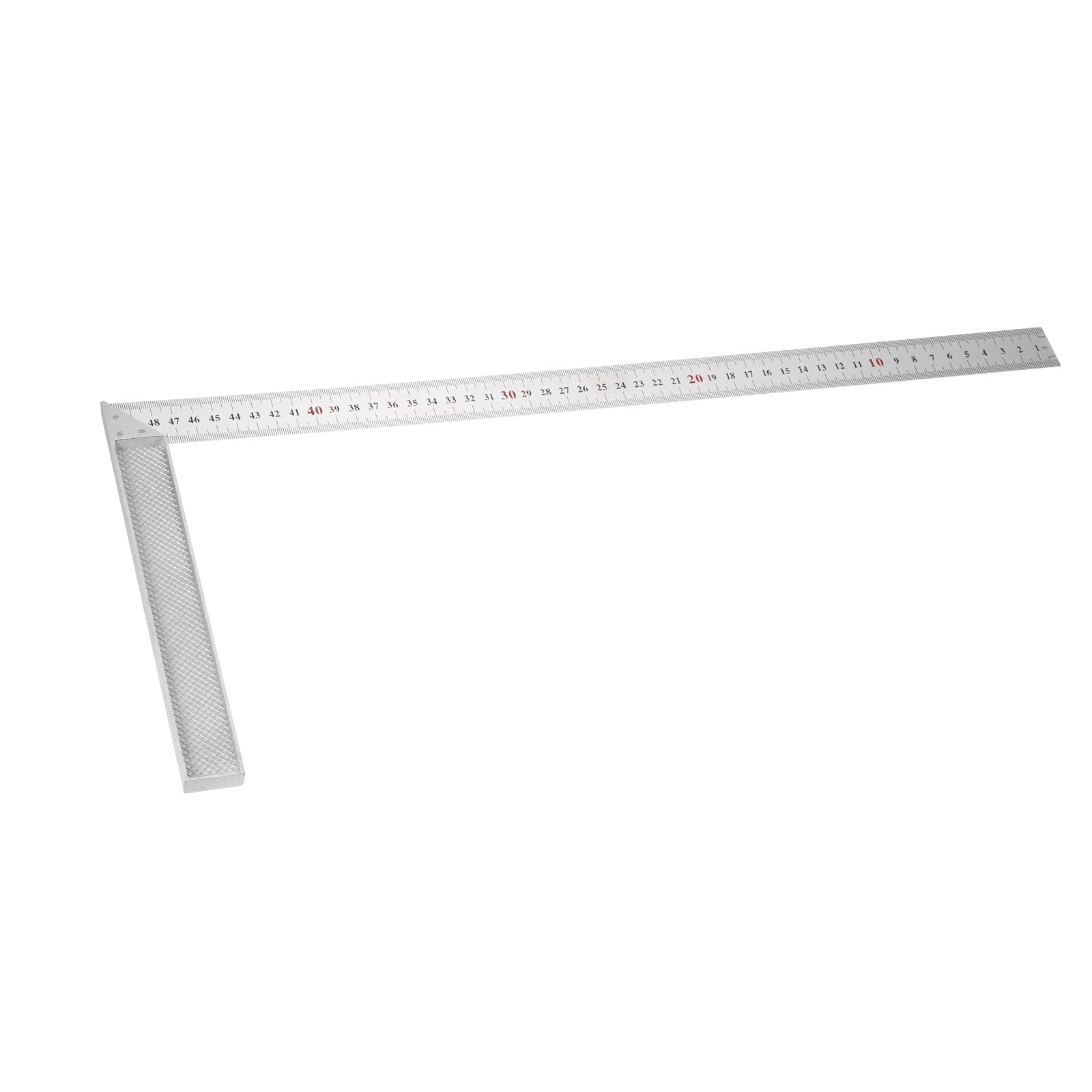sourcing map Machinist Precision Square Ruler 20" 90 Degree Stainless Steel Engineer Squares L-Type Metal Right Angle Ruler Framing Tool for Professional Carpentry and Woodworking, Silver