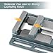 Milling Vise, 6 Inch Jaw Opening Drill Press Vise Heavy Duty Cast Iron Bench Top Woodworking Clamping Vice for Milling Shaping and Drilling Machine
