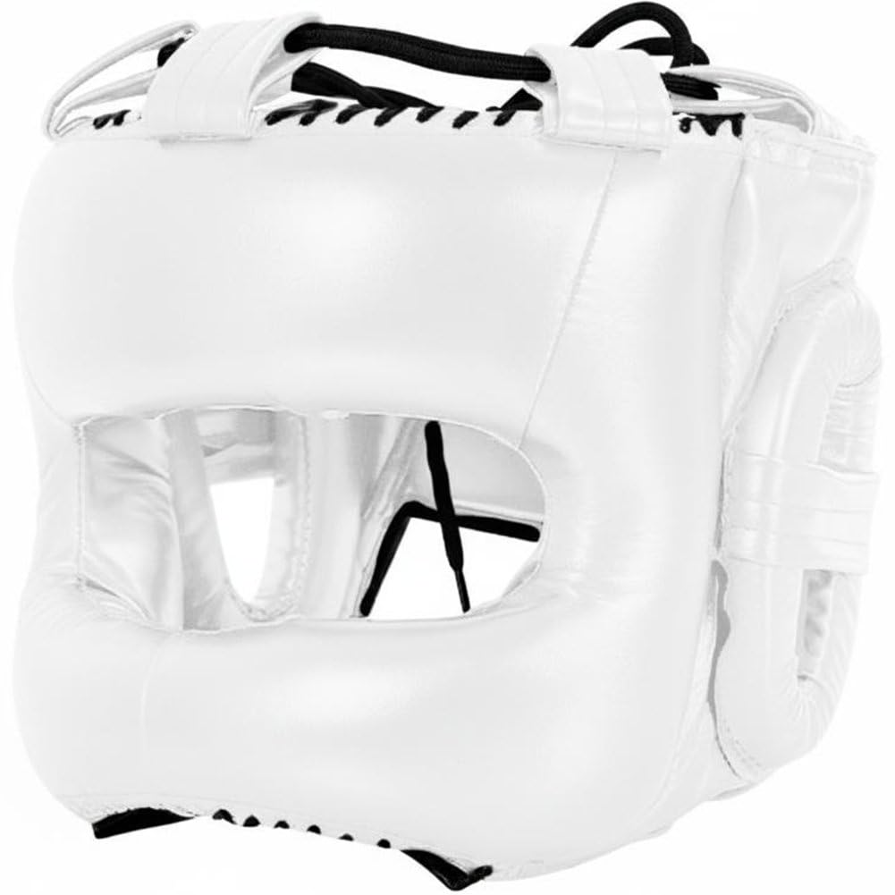 Dianzan Osłony ochronne na głowę treningową, kickboxing, boks tajski, wyściełany kask ochronny do ochrony policzków, czoła i uszu