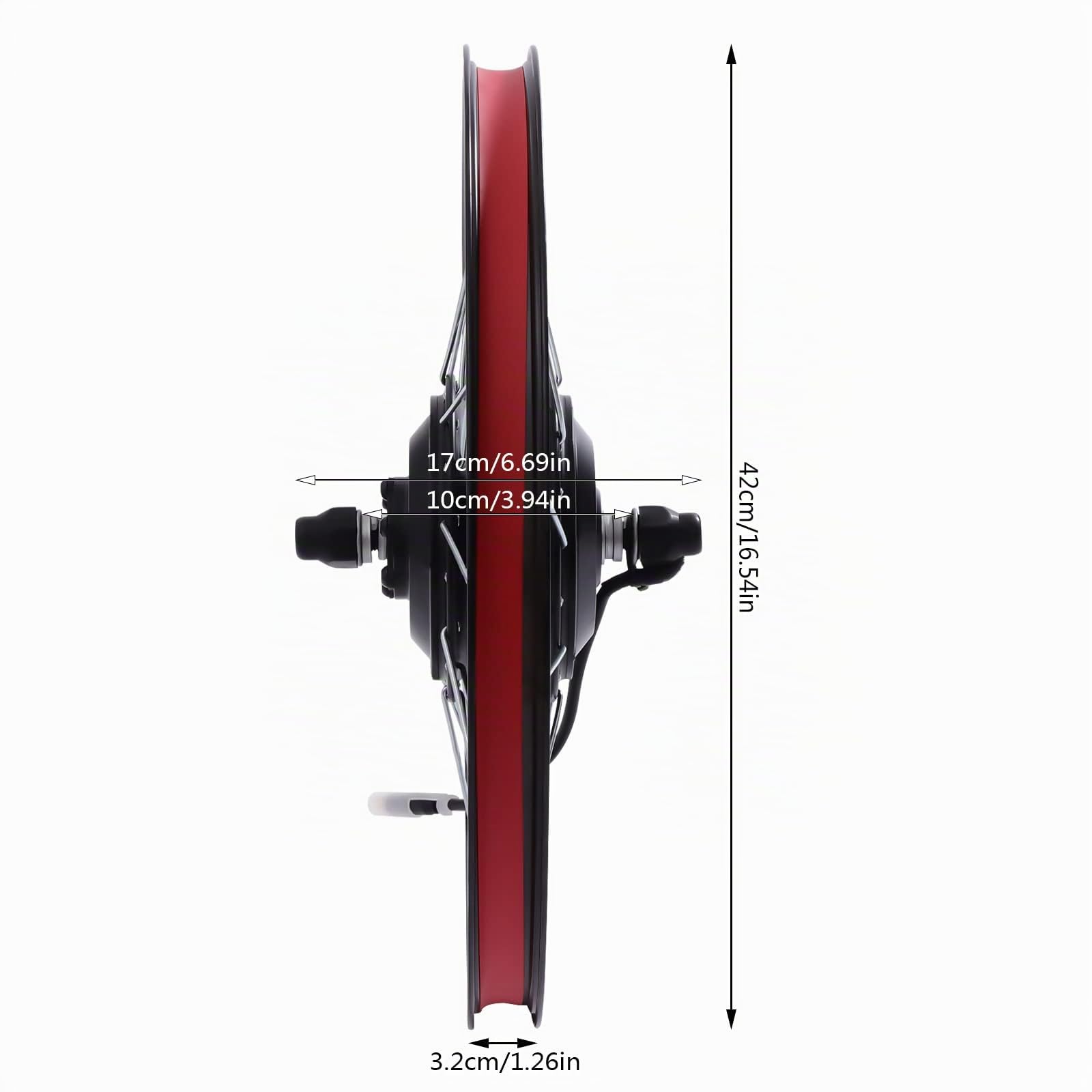 Kit de conversion de vélo électrique 350 W 36 V - 5 vitesses - Capteur de pédale - Transmission sans balais - Moteur de roue avant avec écran LCD - Frein à disque compatible - Équipement de montage