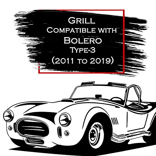 Image of CAR SAAZ Front Grill Alpha with LED Compatible with Bolero Type 3(2011-2019)