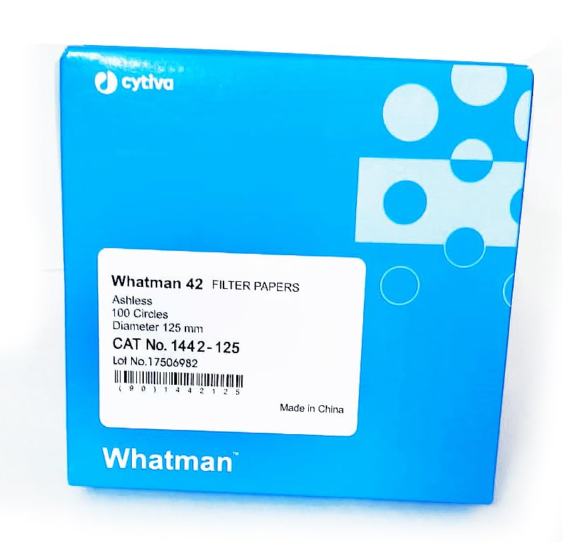 Whatman Grade-42 1442-125, Whatman Ashless Filter Paper Round Sheets Pack of 100 (125 MM Diameter).-image-28