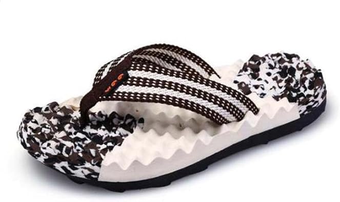CHEWYZ Men's Flip-flops Massage Slippers,Men & Women Acupressure Massage Sandals,Relief Plantar Fasciitis Heel Arch Arthritis Pain,Flip-flops Outdoor anti slip Massage Beach