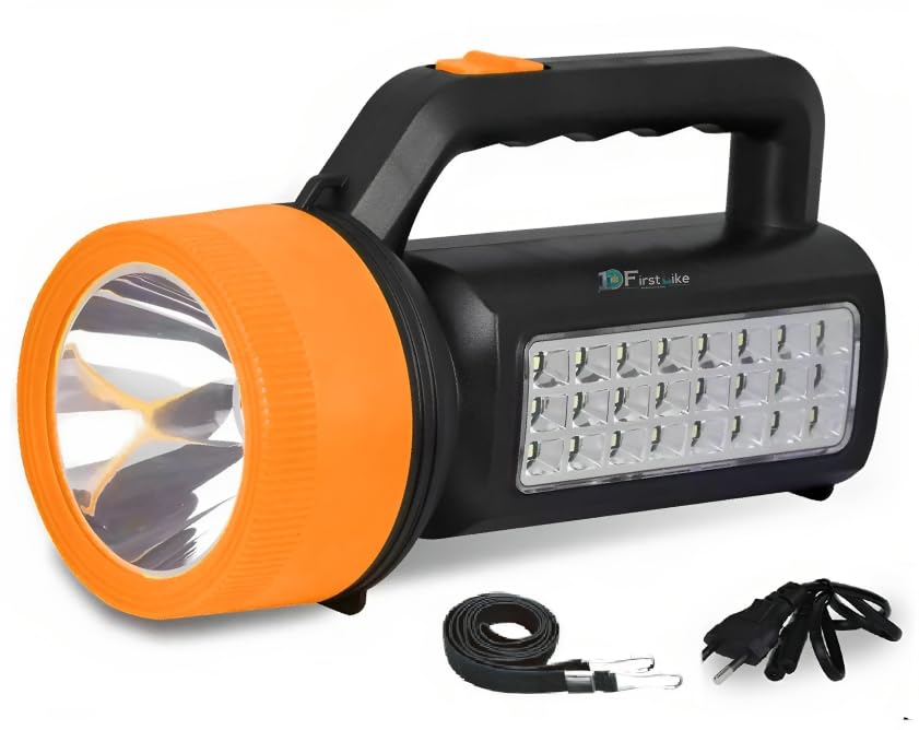 See full amazon price history chart for FIRSTLIKE Rechargeable Bright Led Torch Light Laser Long Range High Power Search Light with 24 LED Side Emergency Lights Torch (100W+24 LED (Orange)) FIRSTLIKE Rechargeable Bright Led Torch Light Laser Long Range High Power Search Light with 24 LED Side Emergency Lights Torch (100W+24 LED (Orange)) (B0CQW4MVX1) Amazon Price History, Amazon Price Tracker