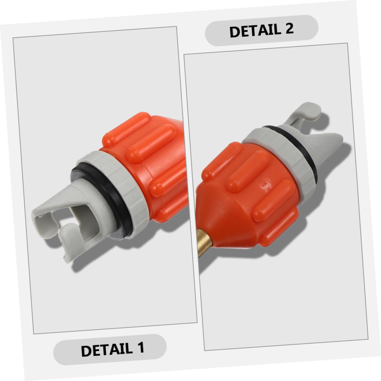TOYANDONA Adattatore Ugello Gas Ugelli Pompa dell'Aria Adattatore Valvola Convertitore della Valvola dell'Aria Adattatore Pompa Letto Gonfiabile Rosso Rame