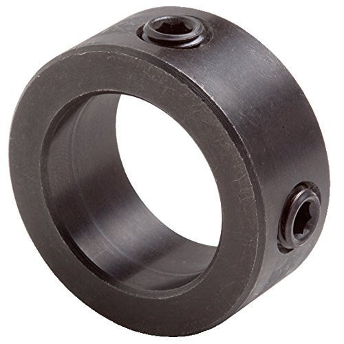 Climax Metal C-037-2H Set Screw Collar, With 2 Holes at 90 Degrees, Black Oxide Plating, 3/8