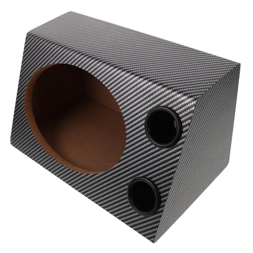 SHINEOFI Boîte Enceinte Audio Voiture Trapézoïdale Caisson Subwoofer PVC Coffret Acoustique Stable pour Systèmes Audio Automobiles