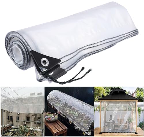 Lona transparente reforzada e impermeable que resiste el viento en pérgolas 7