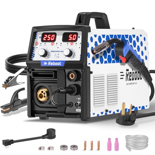 Image of Reboot RBM2500D MAX 180A 5-in-1 MIG Welder, Premium Build, Spool Gun Compatible for Aluminum, Lift TIG, MIG Gas/Gasless, Stick, 120V/240V Dual Voltage Multiprocess Welding Machine