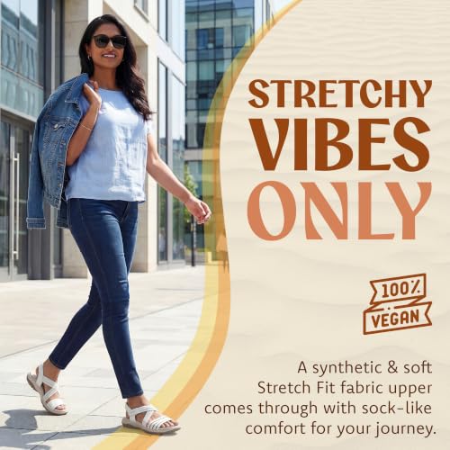 Image of Skechers Women's Reggae Slim - Sunnyside 2.0 | Skechers Memory Foam, Machine Washable, Stretch Fit, Vegan, Adjustable Strap