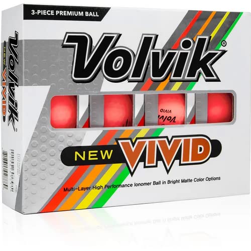 Volvik 2022 Vivid Matte Pink AlignXL Golf Balls