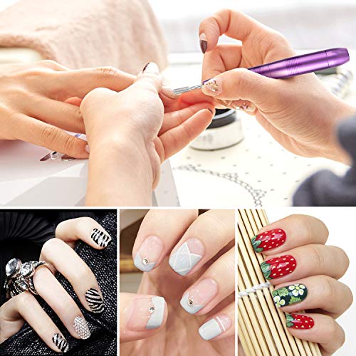 Elektrische Nagelfräser, GuKKK Professionell Elektrisches Maniküreset/Pediküre-Set, mit 132 Aufsätzen, Polierwerkzeuge… – Bild 4