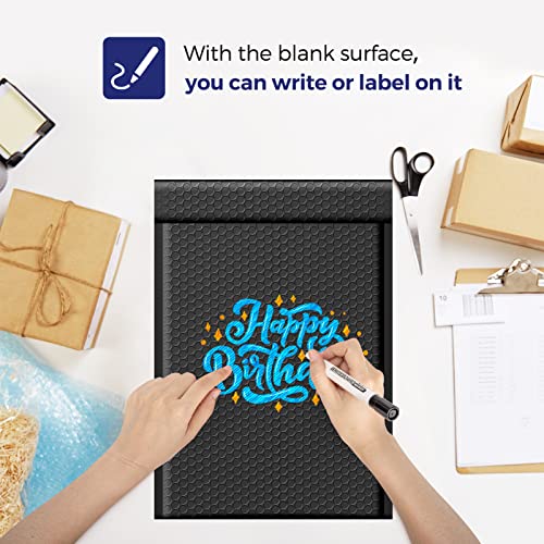 Fuxury-Bubble-Mailers-105x16-Inch-25-Pack-Padded-Envelopes-Self-Seal-Adhesive-Waterproof-Large-Shipping-Envelopes-Padded-Mailers-Bubble-Bags-for-Mailing-Packaging-Small-Business-Black5