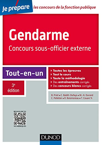Télécharger Gendarme - Concours sous-officier externe - 3e éd. - Tout-en-un: Tout-en-un Francais PDF