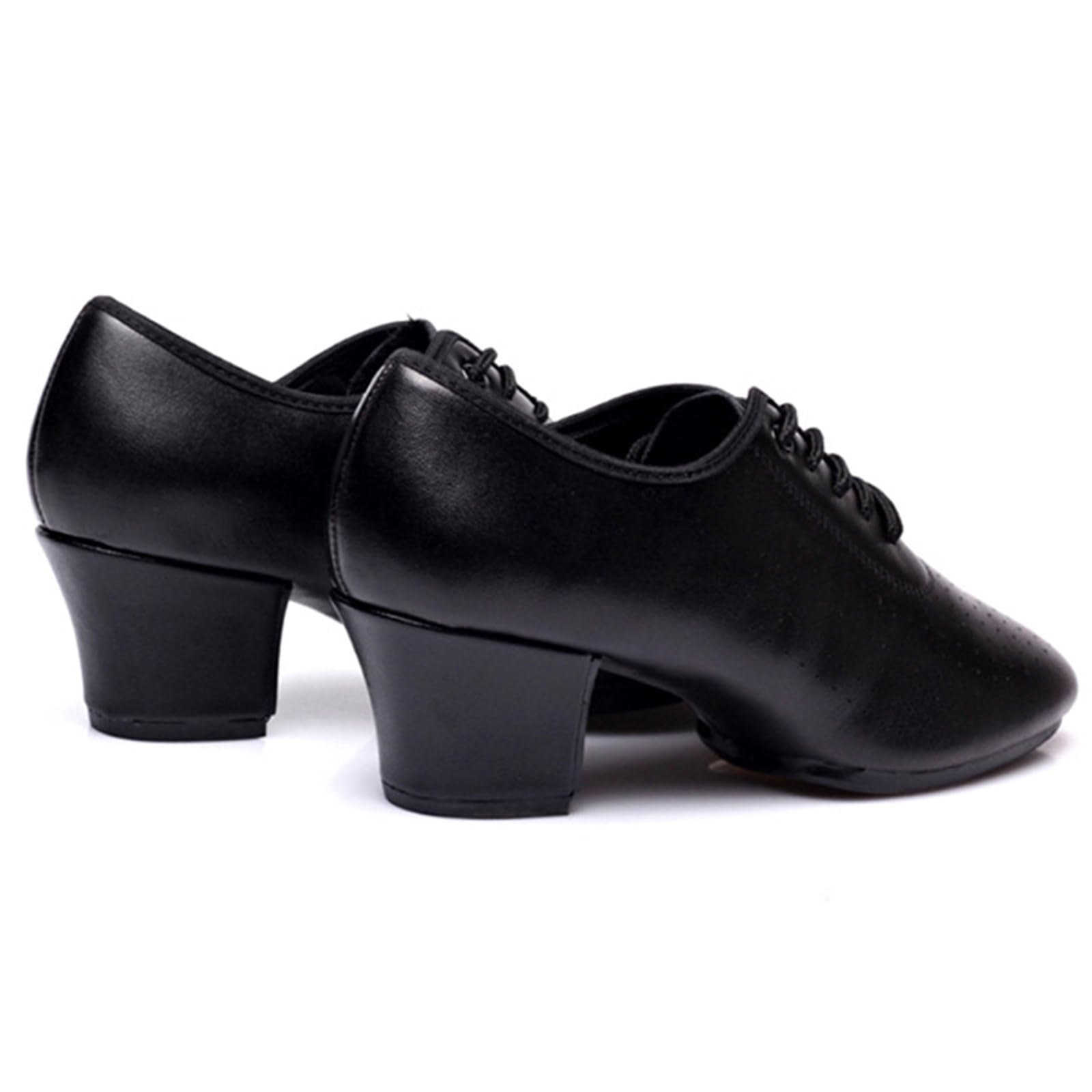 Chaussures de Pratique de Danse Latine pour Femmes, 5cm Talon pour Salsa Latine Ballerine Gymnastique Modern Talons Confort 4 Styles de Semelles au Choix