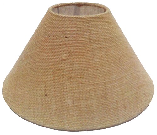 Image of RDC 10 inch Round Sand Brown Jute Lamp Shade for Table Lamp (E27 Holder Ring)
