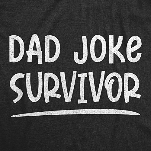 Youth Dad Joke Survivor T Shirt Funny Fathers Day Son Daughter Hilarious Graphic Novelty Tee2